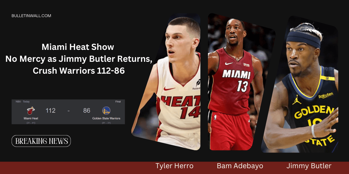 Miami Heat Show No Mercy as Jimmy Butler Returns, Crush Warriors 112-86